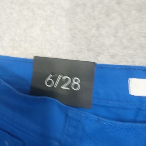 Kensie Jeans Shorts Womens 6/28 Blue Stretch Cotton Raw Cut Off Hem 4 Inseam. - Picture 4 of 6